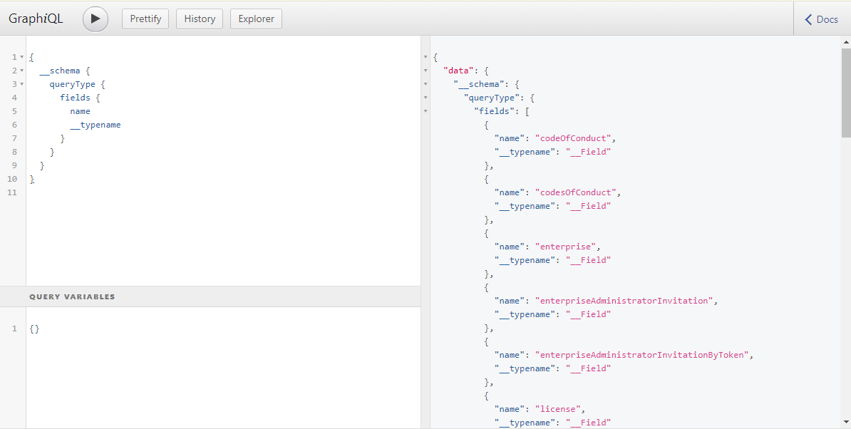GitHub GraphQL Explorer
